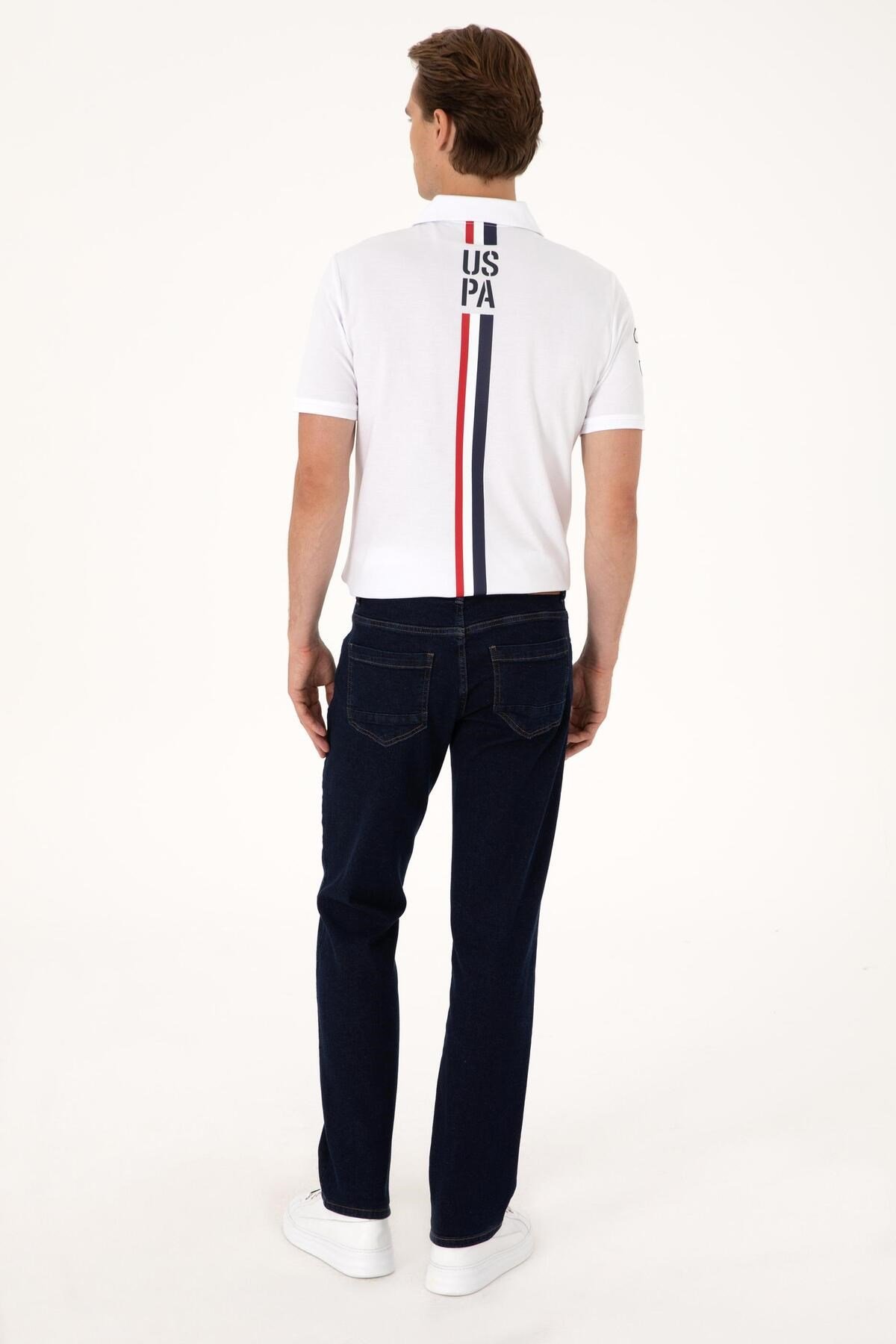 U.S. Polo Assn. Erkek Straight Fit %98 Pamuk Jean Pantolon - Mavi 2081296