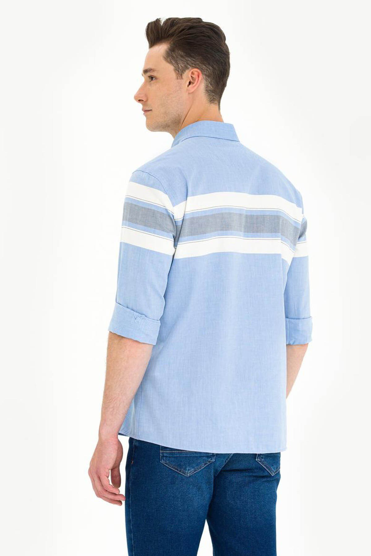U.S. Polo Assn. Rıbaro Saks Erkek Gömlek 1584026