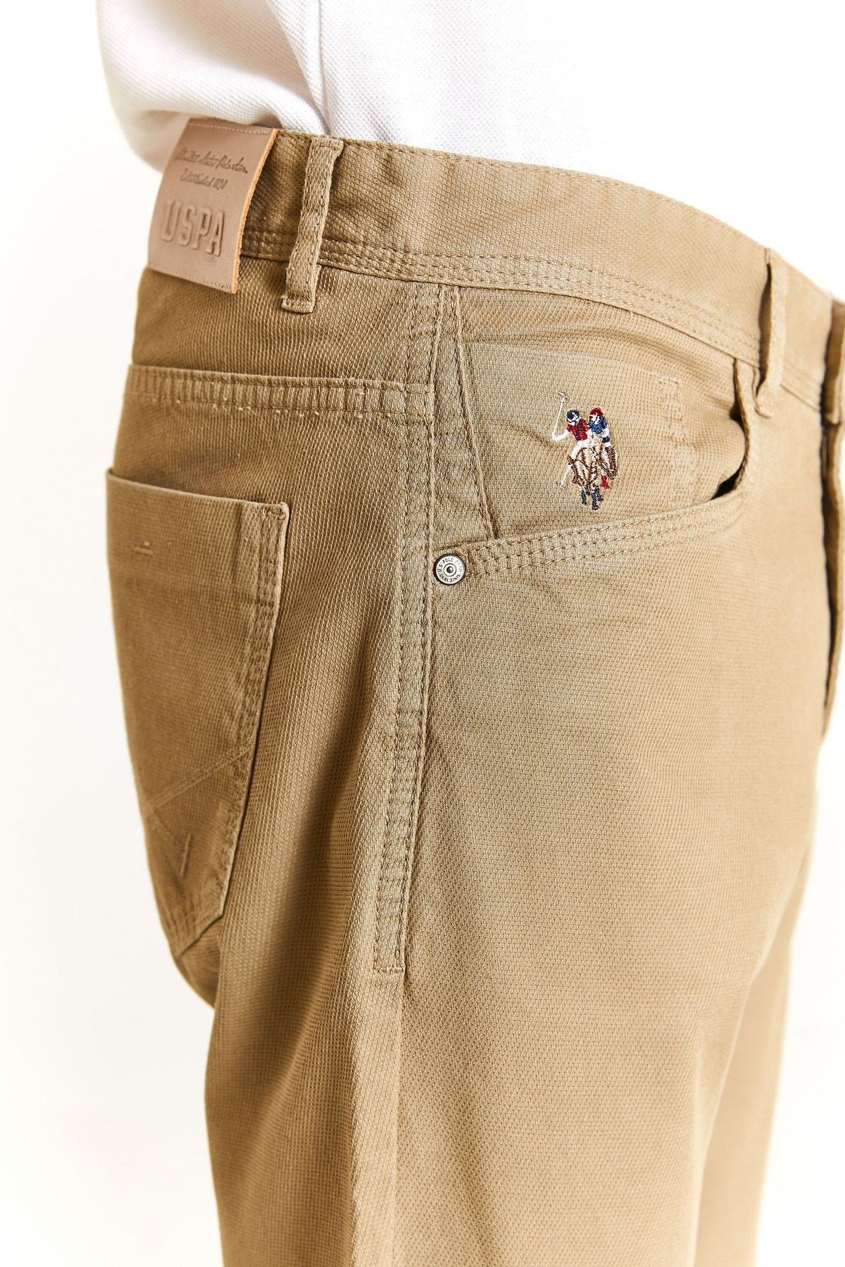 U.S. Polo Assn. Standart Kalıp Düz Paça Normal Bel Siyah Erkek Pantolon 1873679