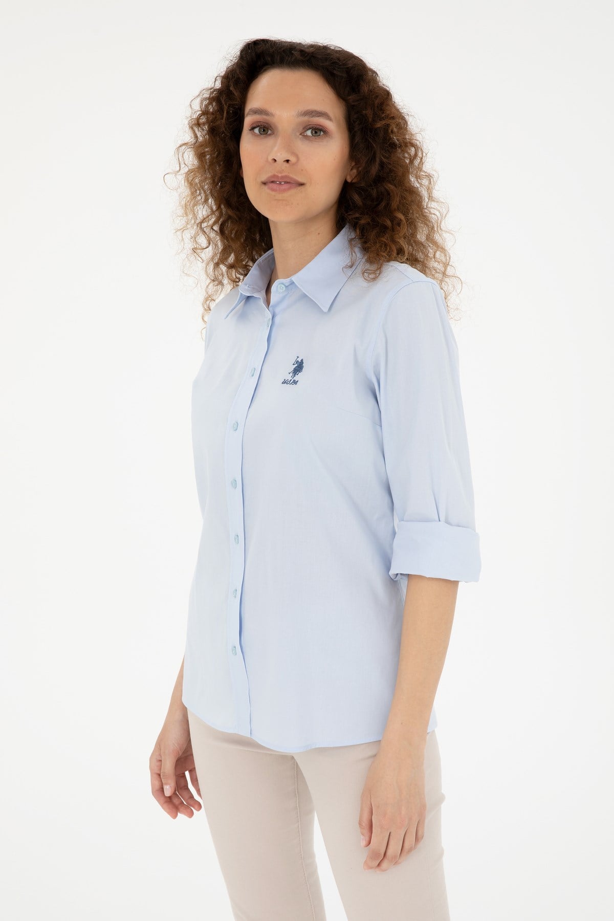 U.s. Polo Assn. Kadın Uzun Kollu Gömlek 2086493