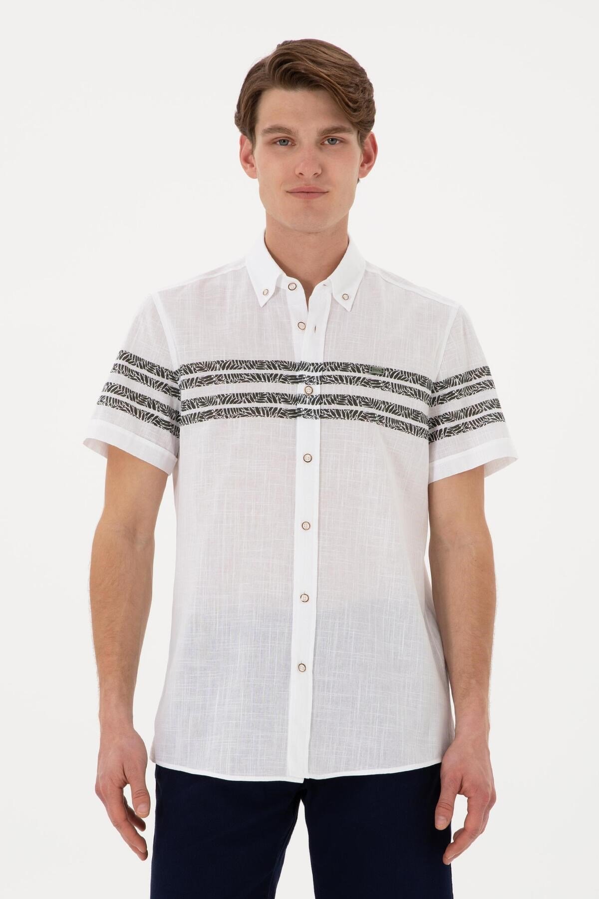 U.s. Polo Assn. Erkek Kısa Kollu Regular %100 Pamuk Gömlek 2172106