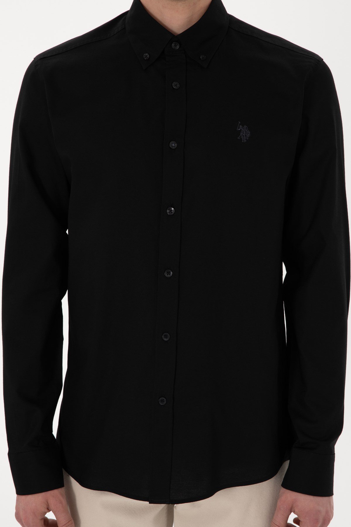 U.s. Polo Assn. %100 Pamuk Uzun Kol Slim Fit Gömlek 2083199