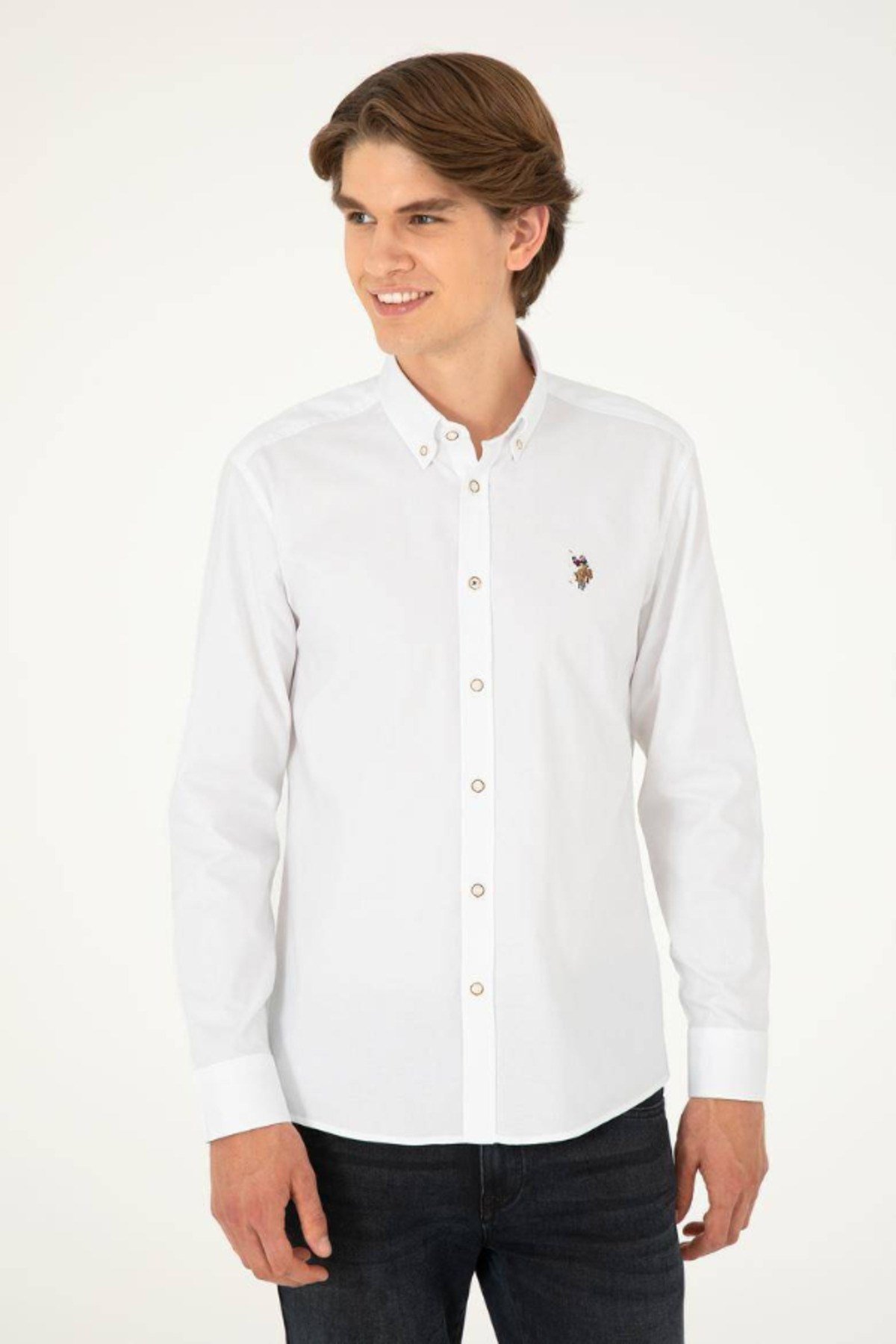 U.s. Polo Assn. Uzun Kollu %100 Pamuk Basic Gömlek 1962279