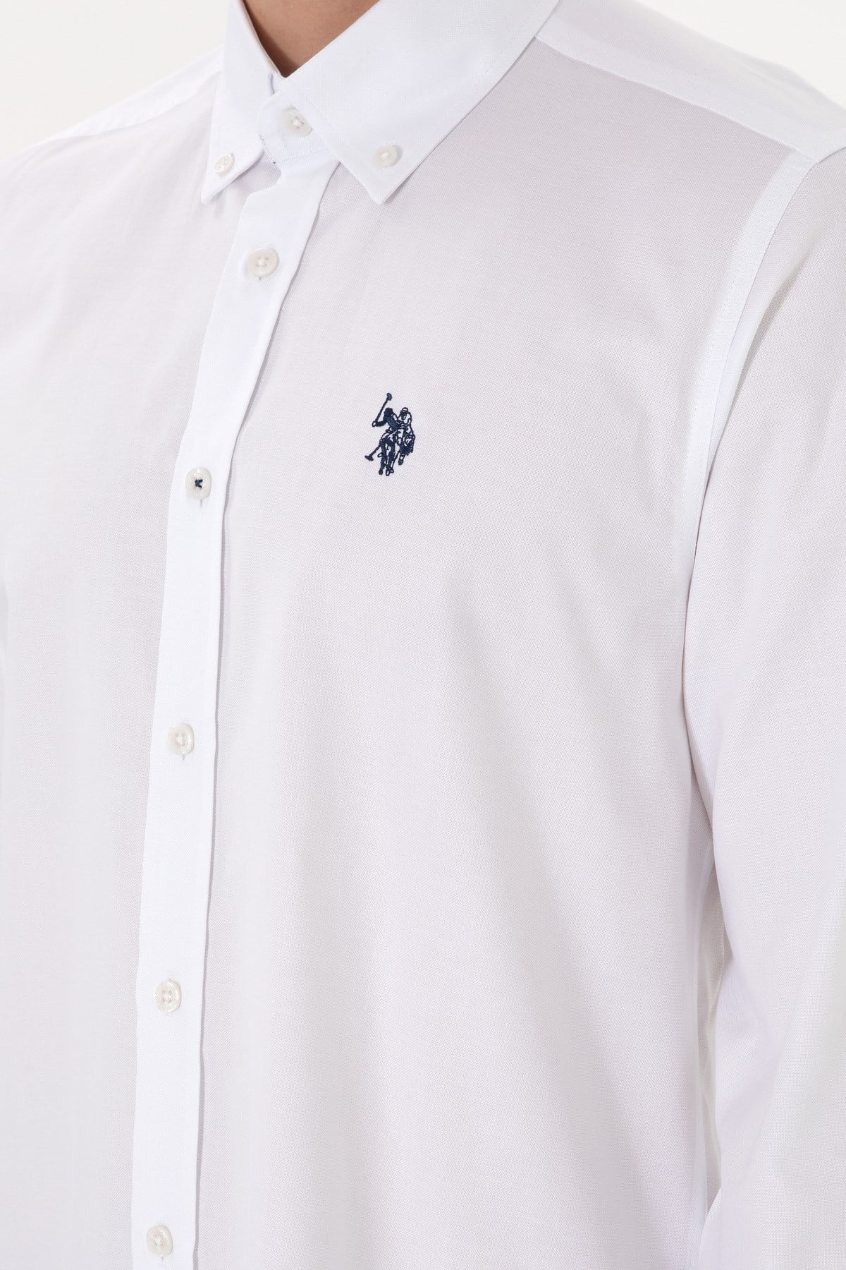 U.s. Polo Assn. %100 Pamuk Uzun Kol Slim Fit Gömlek 2083199
