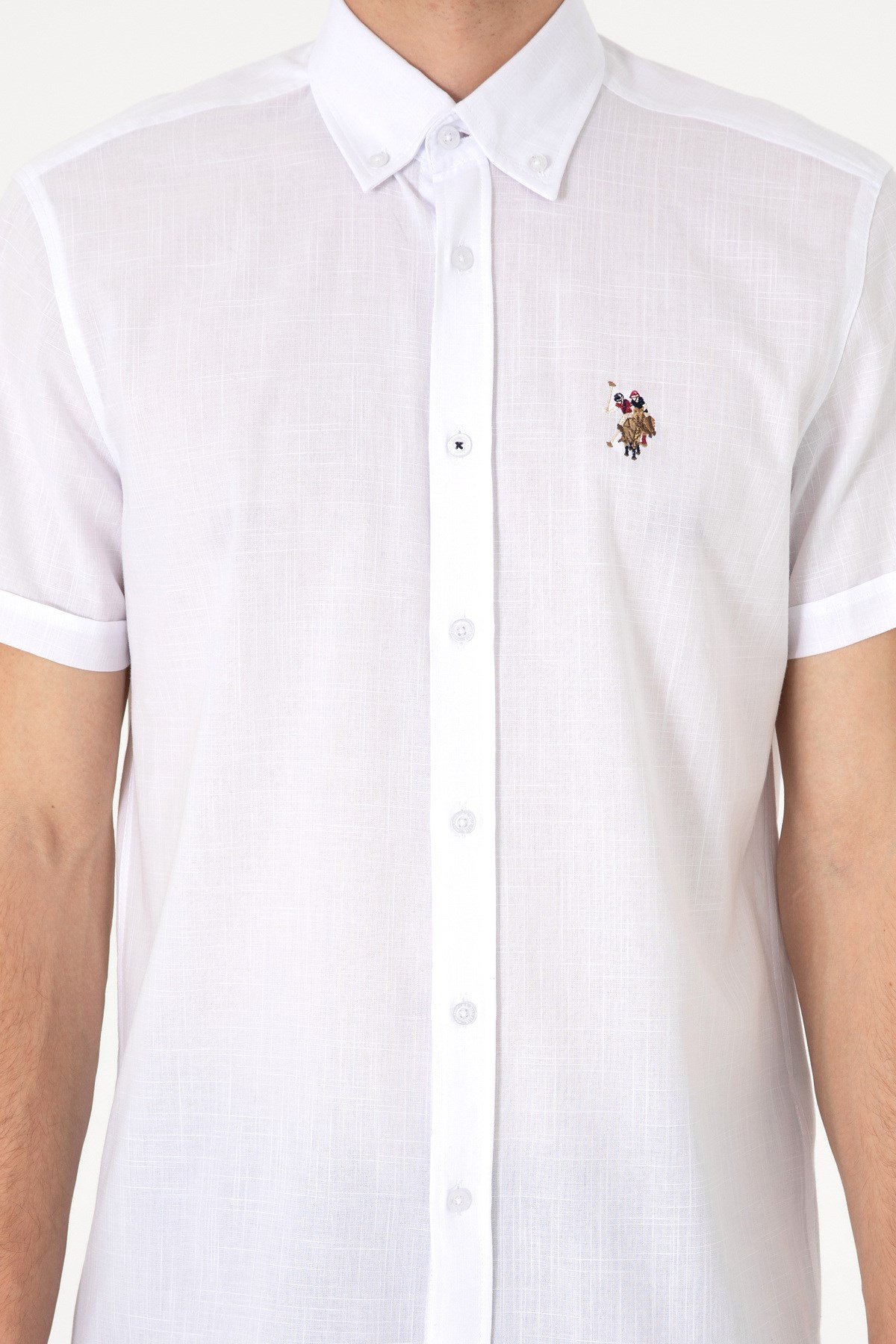 U.S. Polo Assn. Erkek Kısa Kol %100 Pamuk Gömlek 2083854