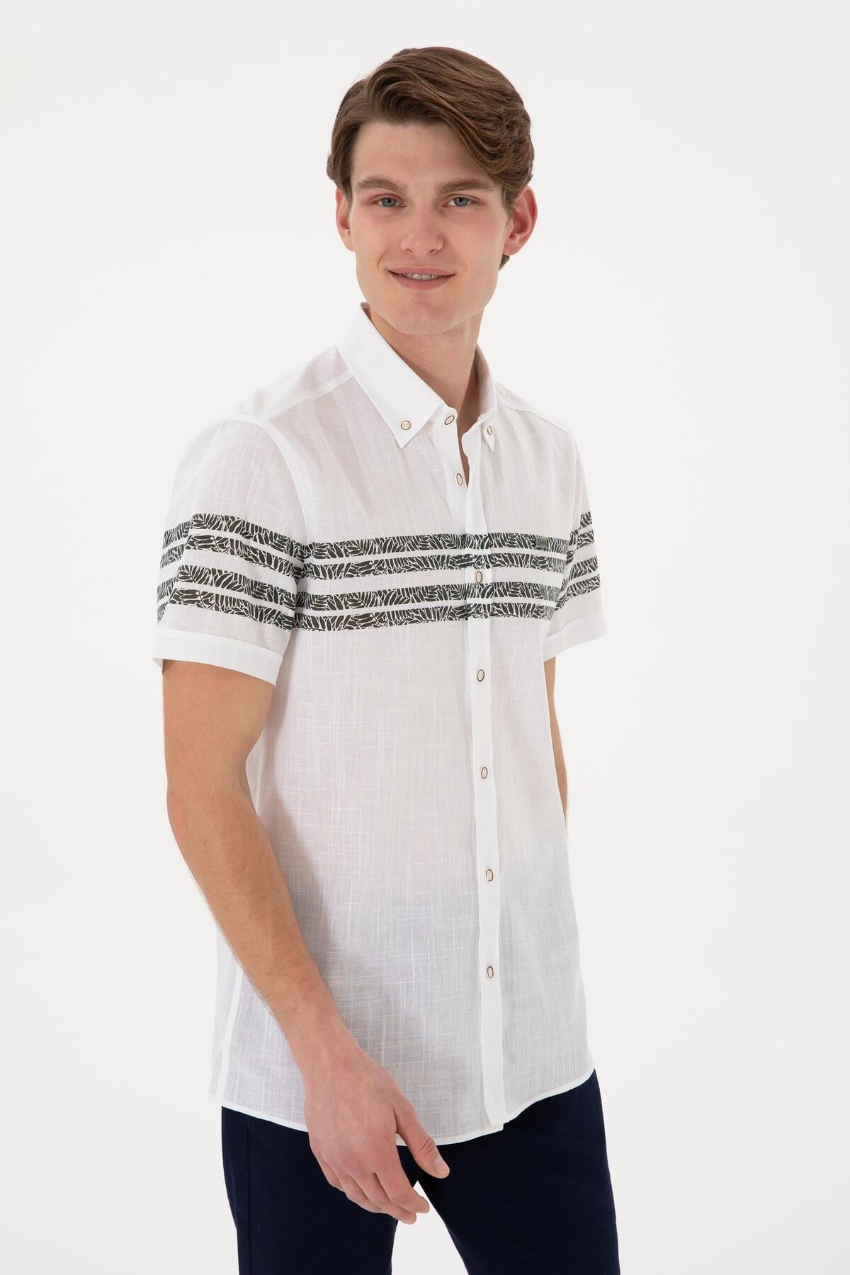 U.s. Polo Assn. Erkek Kısa Kollu Regular %100 Pamuk Gömlek 2172106