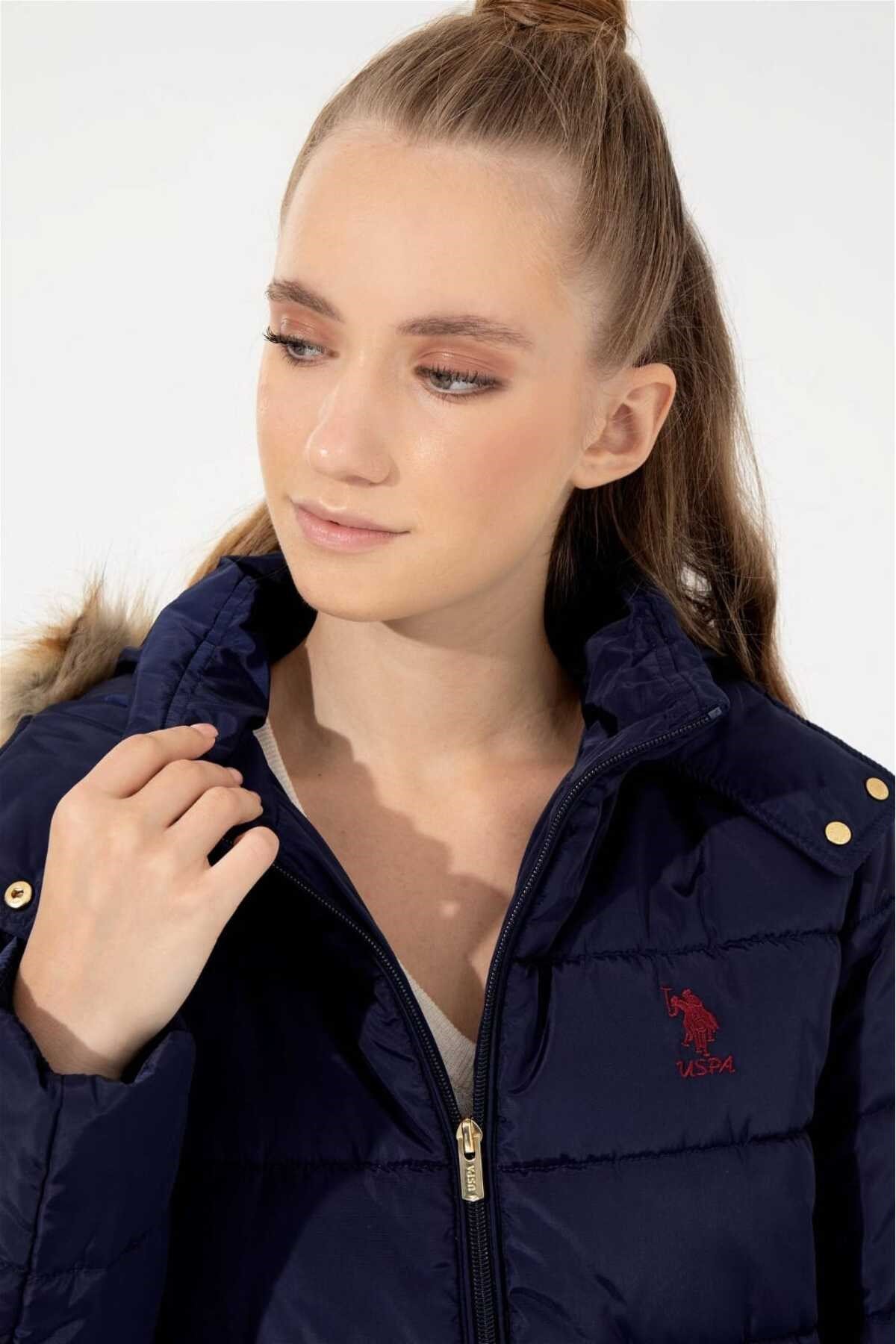 U.S. POLO ASSN. Kadın Lacivert Kaban