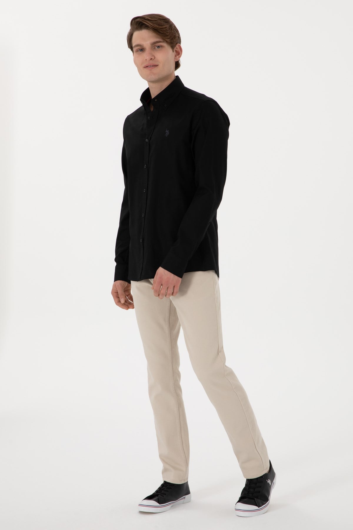 U.s. Polo Assn. %100 Pamuk Uzun Kol Slim Fit Gömlek 2083199