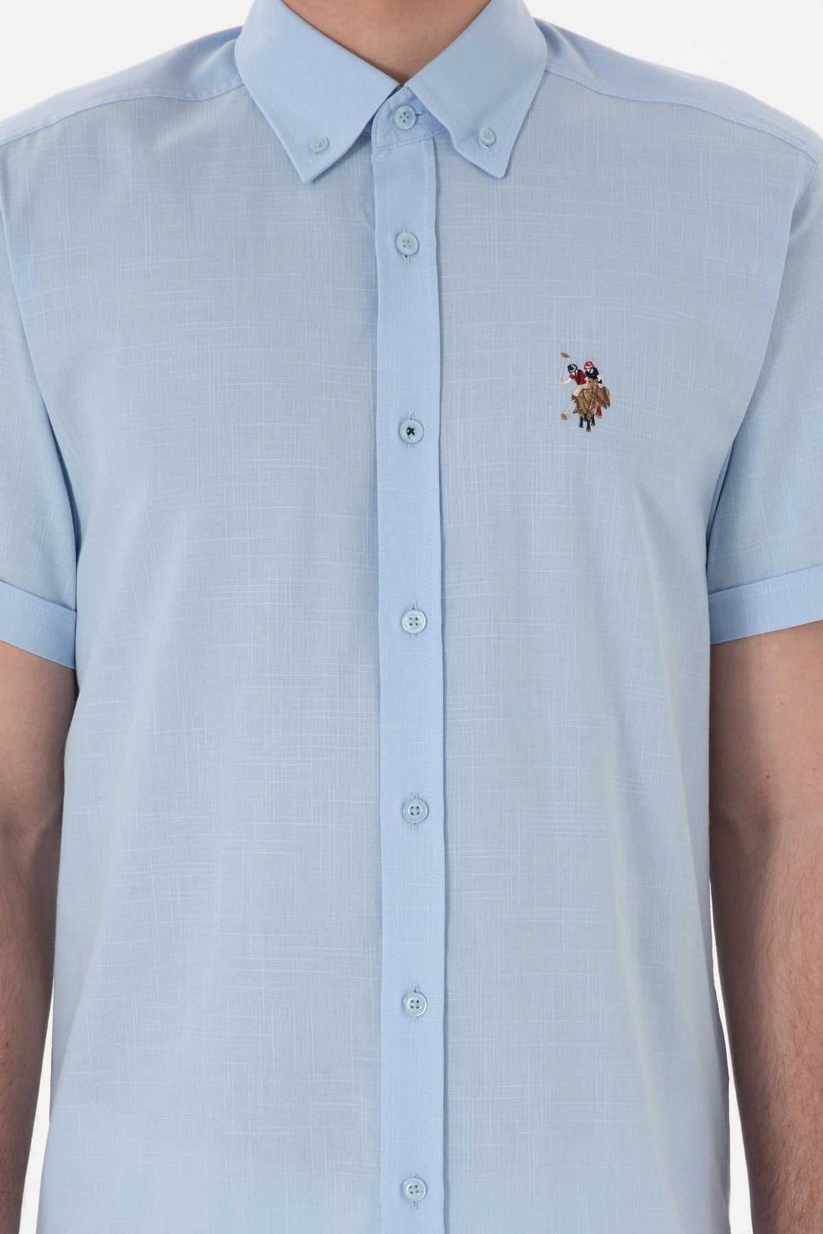 U.S. Polo Assn. Erkek Kısa Kol %100 Pamuk Gömlek 2083854