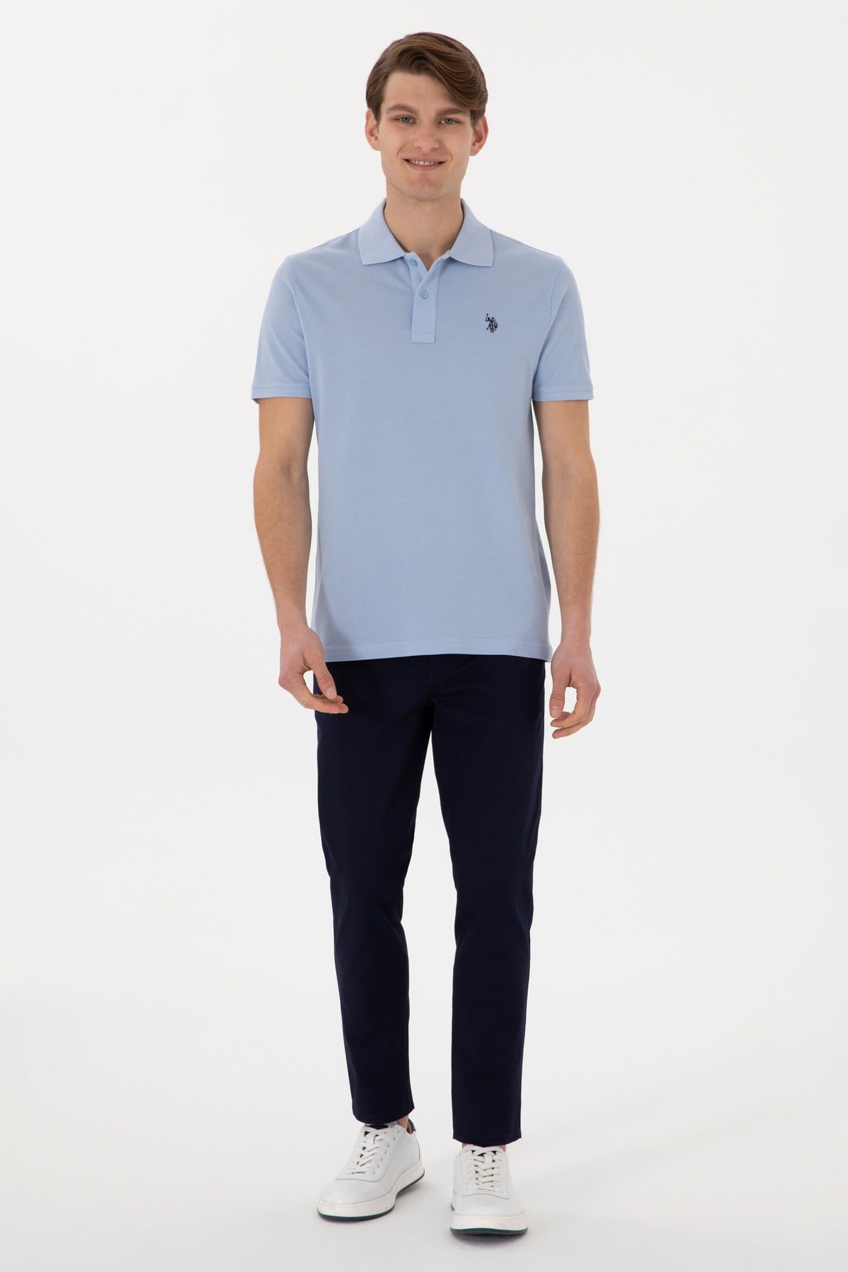 U.S. Polo Assn. Gtp04Iy025 Beyaz Erkek Polo Yaka T-shirt 2084151