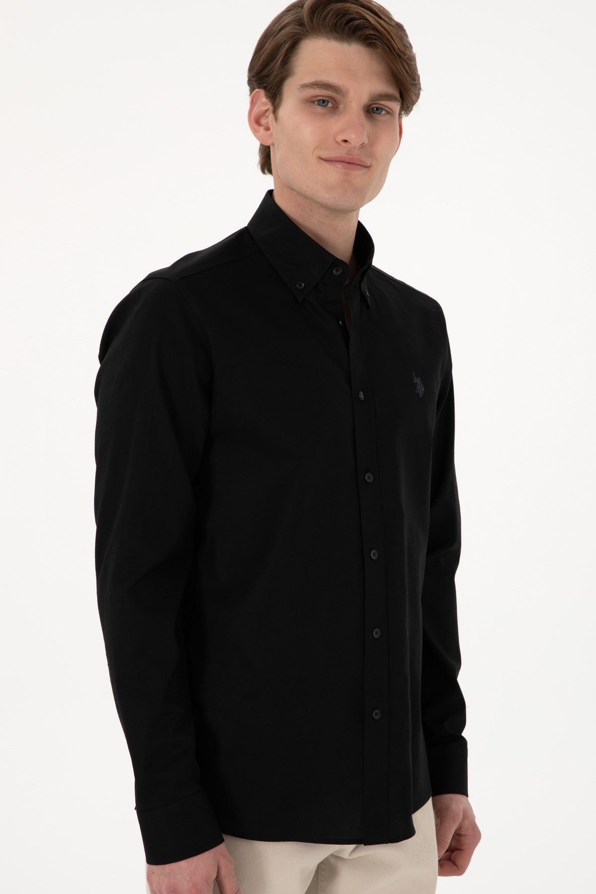 U.s. Polo Assn. %100 Pamuk Uzun Kol Slim Fit Gömlek 2083199