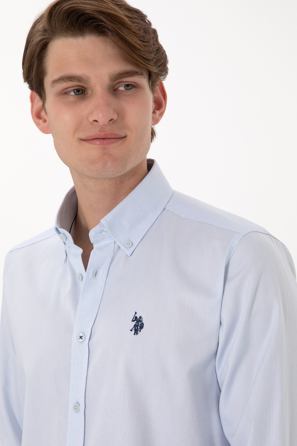 U.s. Polo Assn. %100 Pamuk Uzun Kol Slim Fit Gömlek 2083199