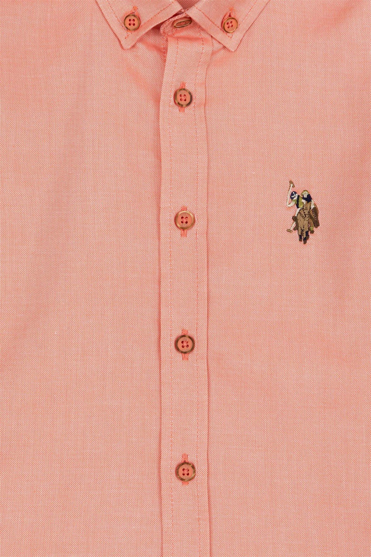 U.S. Polo Assn. Erkek Çocuk Somon Uzun Kollu Basic Gömlek G083SZ004.000.1368422.VR047