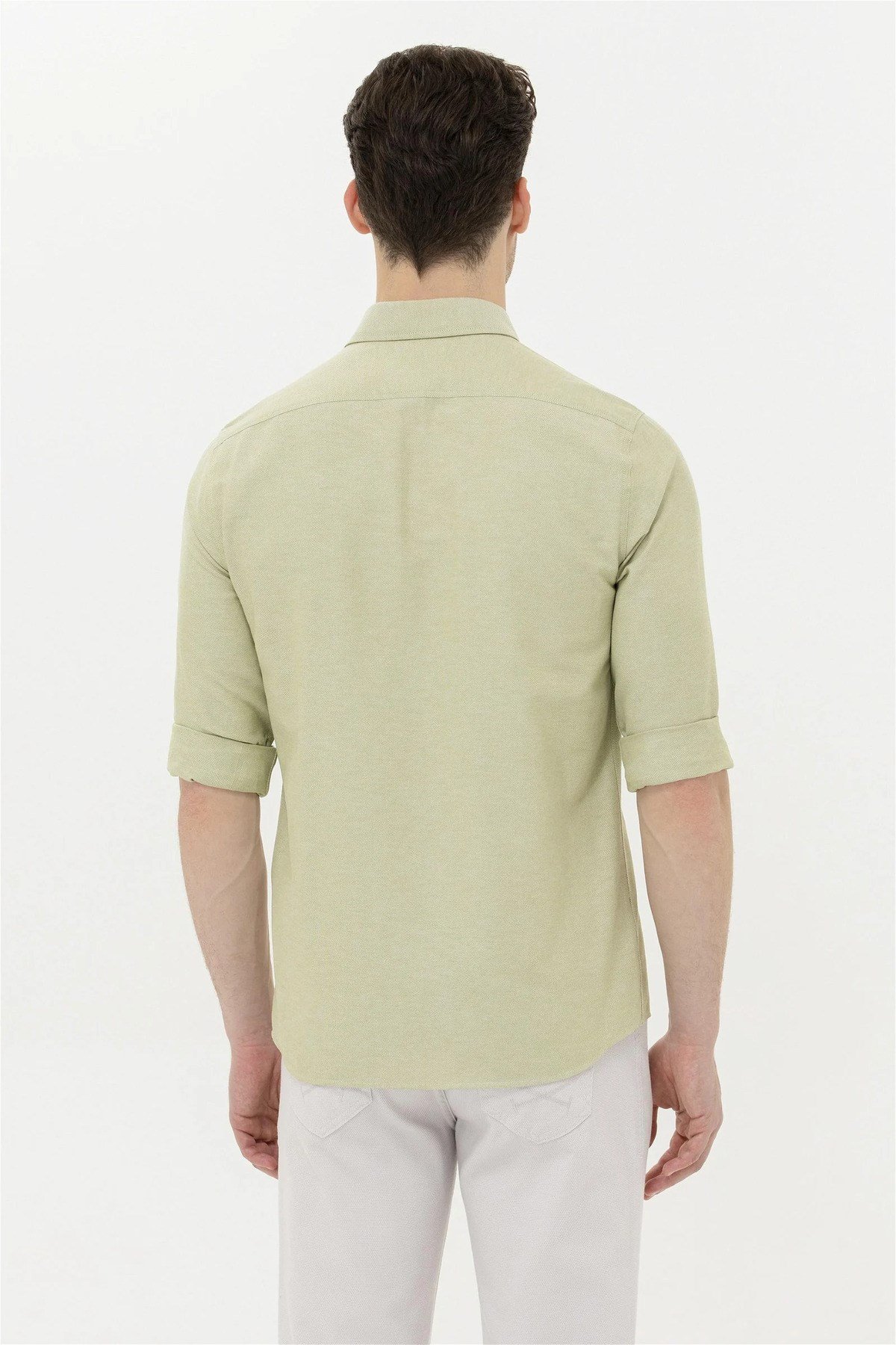 U.S. Polo Assn. Erkek Koyu Haki Uzun Kollu Basic Gömlek G081GL004.000.1363580.VR111