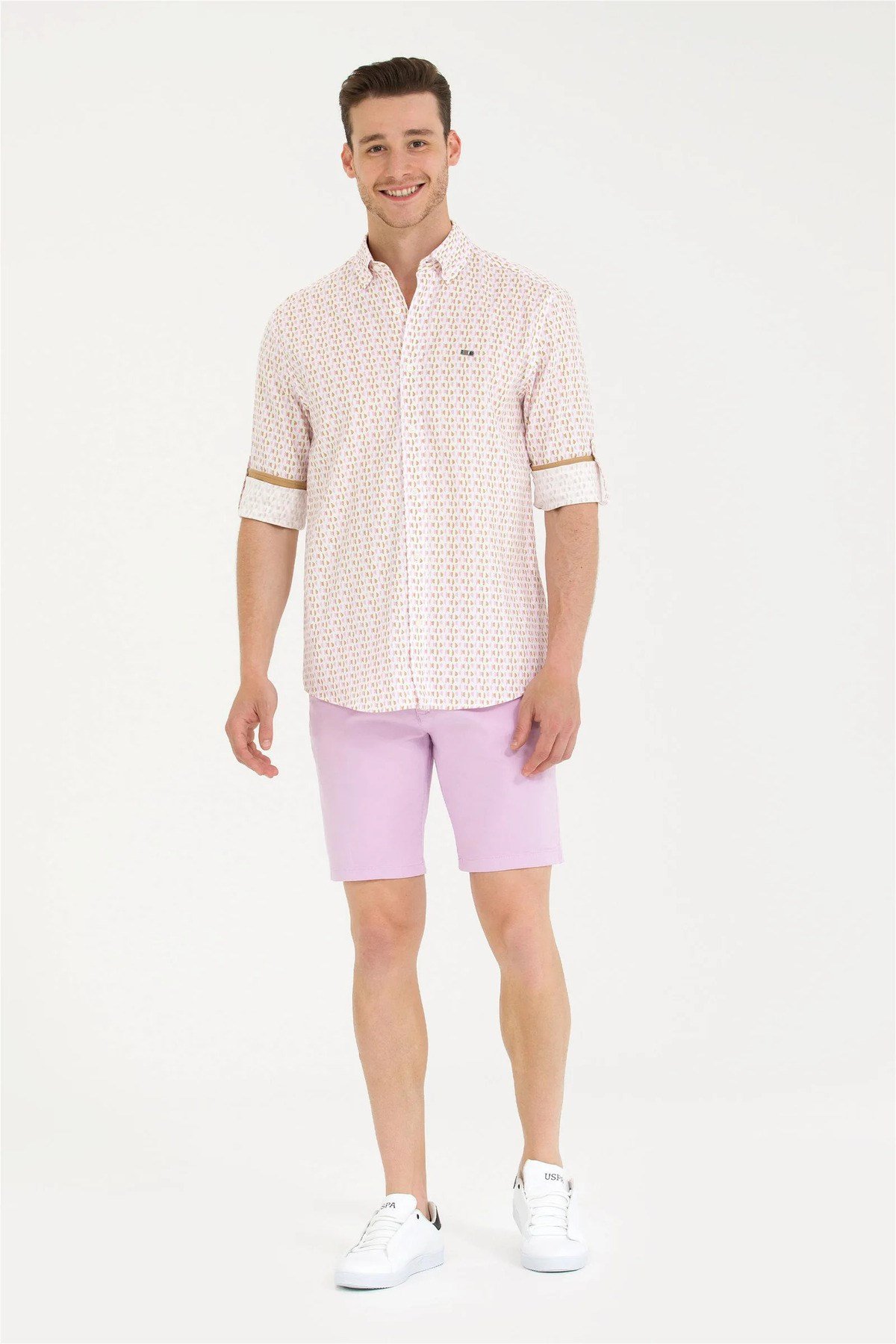 U.S. Polo Assn. Erkek Manolya Uzun Kollu Gömlek G081SZ004.000.1579121.VR211