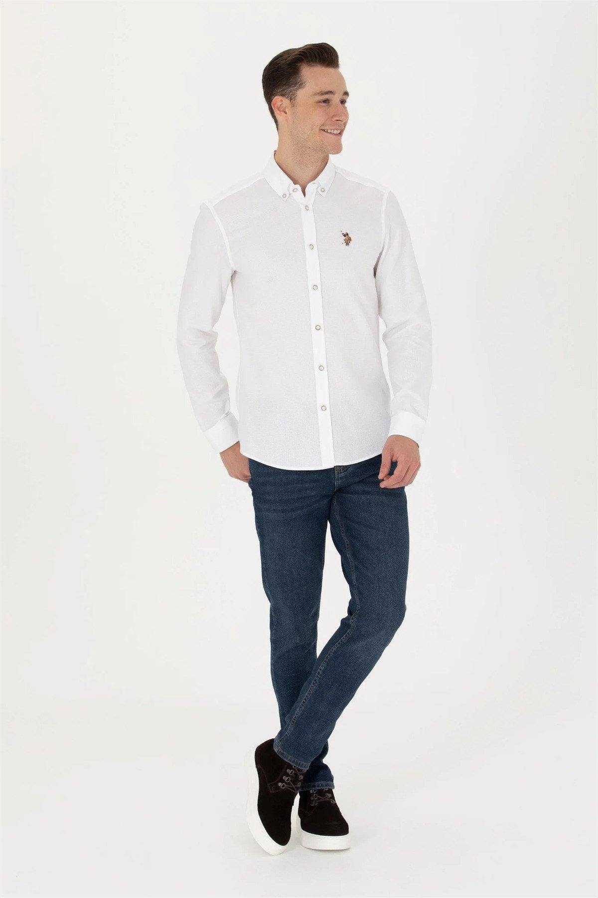 U.S. Polo Assn. Erkek Uzun Kollu Basic Gömlek G081SZ004.000.1672499.VR013
