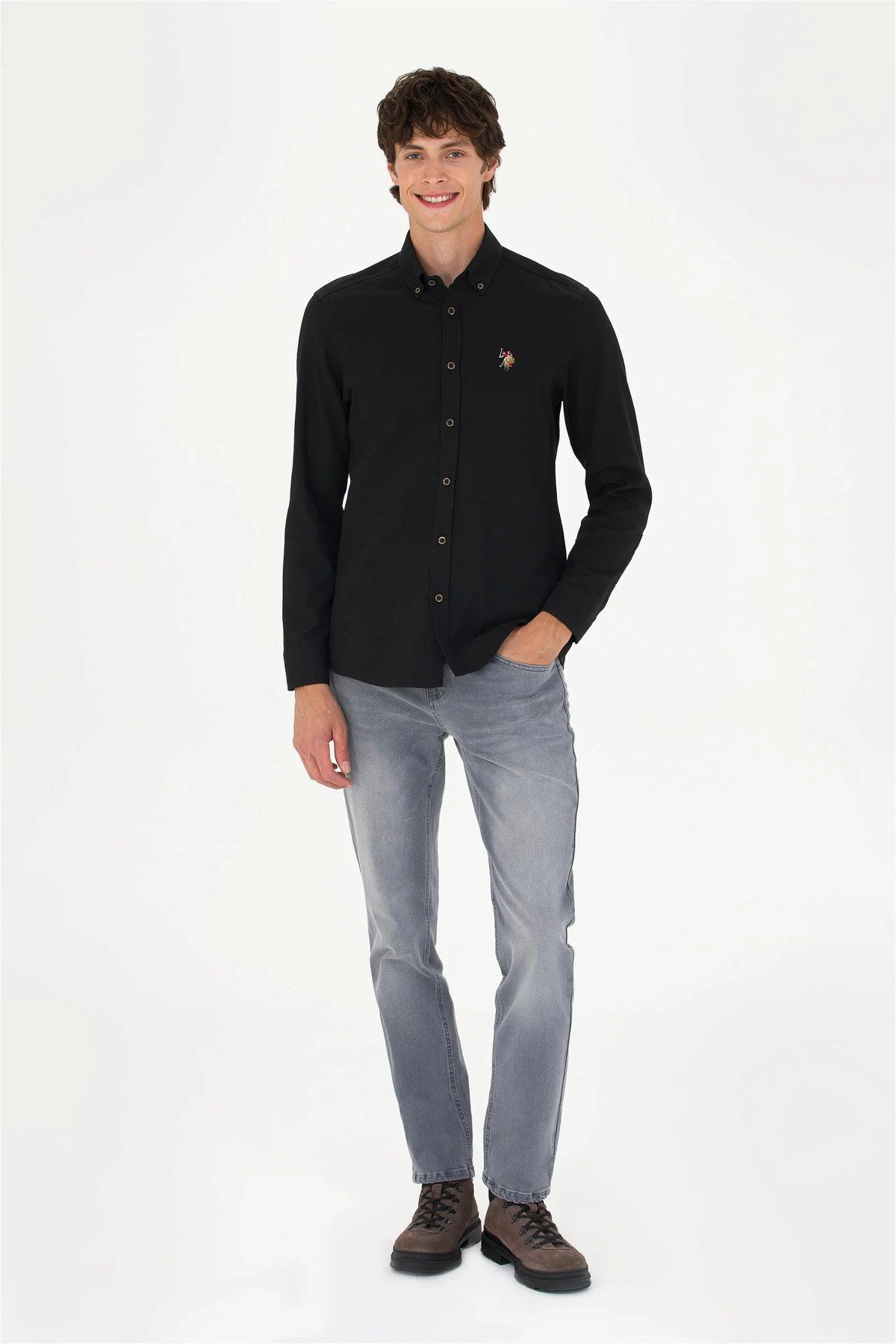 U.S. Polo Assn. Erkek Uzun Kollu Basic Gömlek G081SZ004.000.1672499.VR013