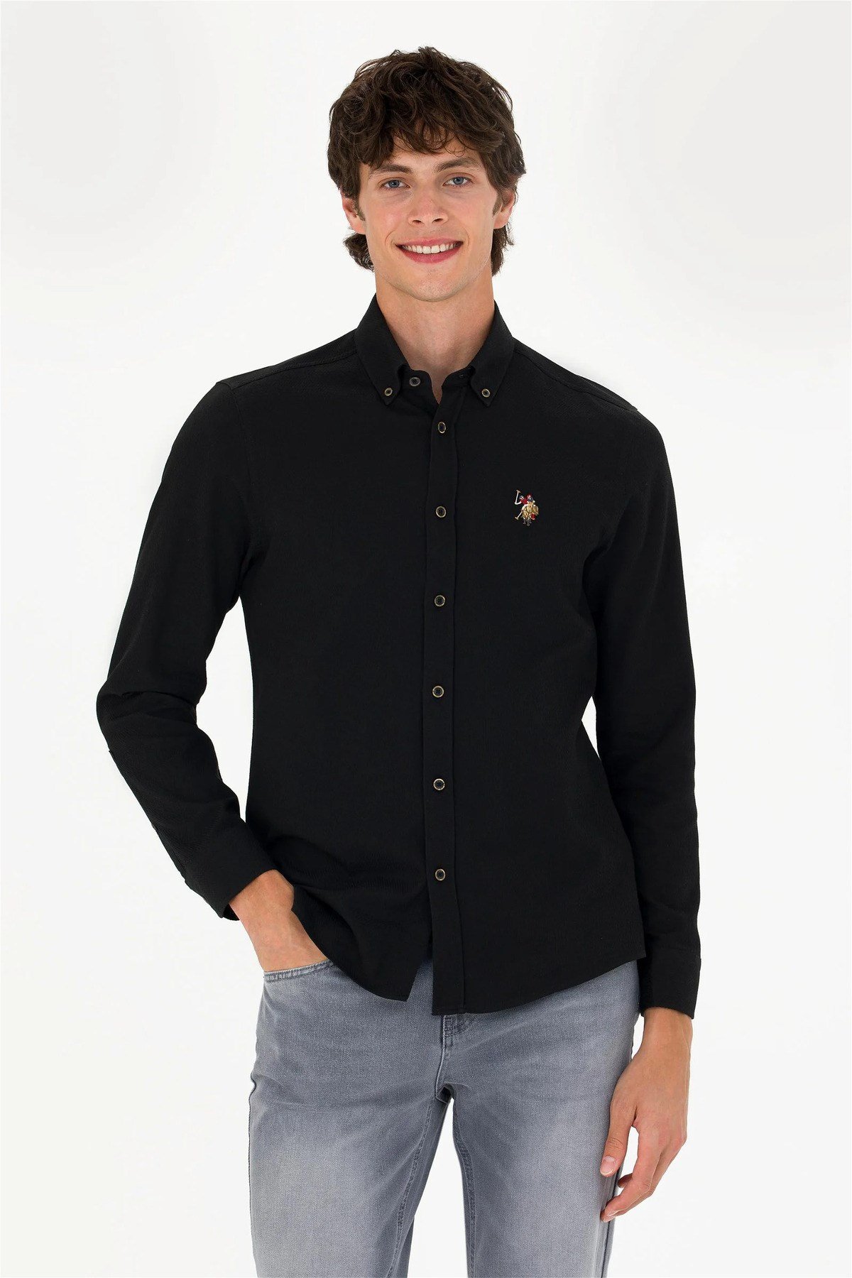U.S. Polo Assn. Erkek Uzun Kollu Basic Gömlek G081SZ004.000.1672499.VR013
