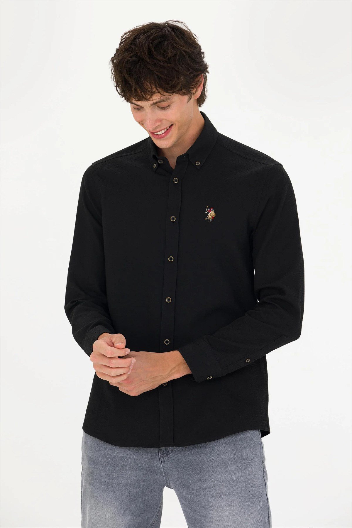 U.S. Polo Assn. Erkek Uzun Kollu Basic Gömlek G081SZ004.000.1672499.VR013