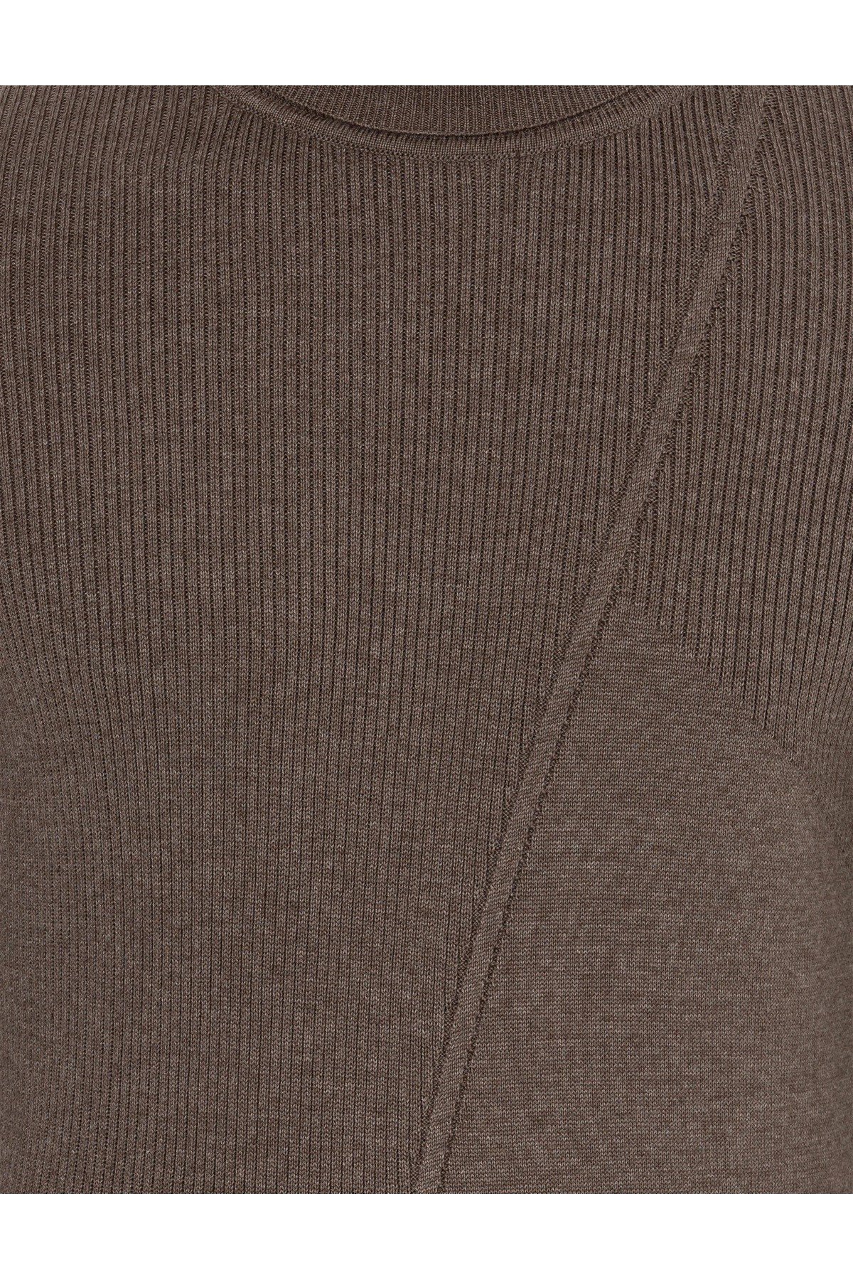 Vizon Melanj Slim Fit Balıkçı Yaka Triko Kazak G021SZ0TK.000.1481738.VR174
