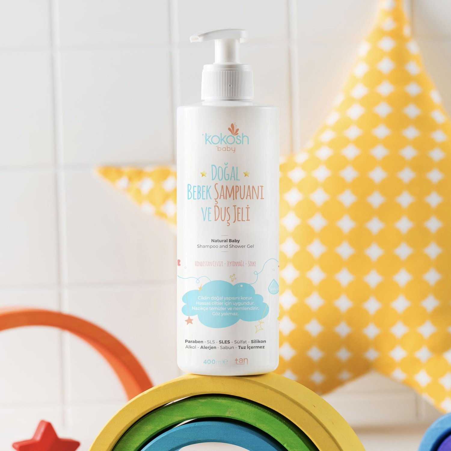 Doğal Bebek Şampuanı ve Duş Jeli (200 ml)