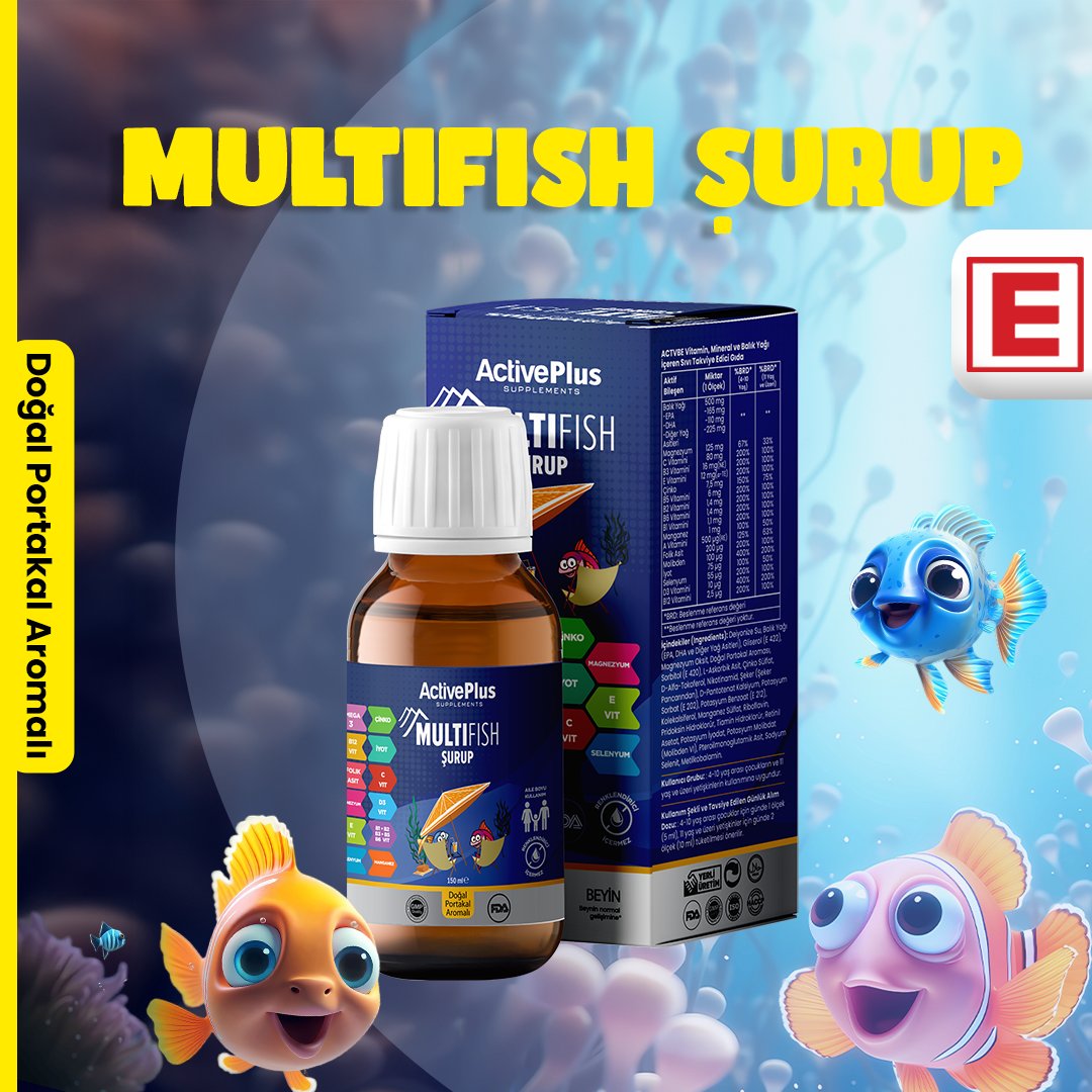 MultiFish Şurup - Balık Yağı (Omega-3) & Vitaminler & Mineraller