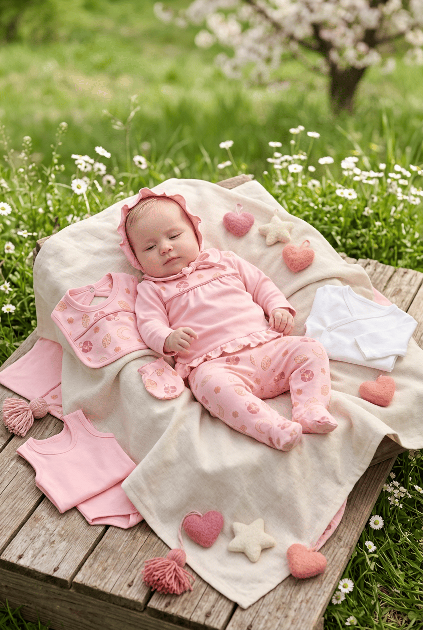 Kız Bebek Hastane Çıkışı 10''lu Set