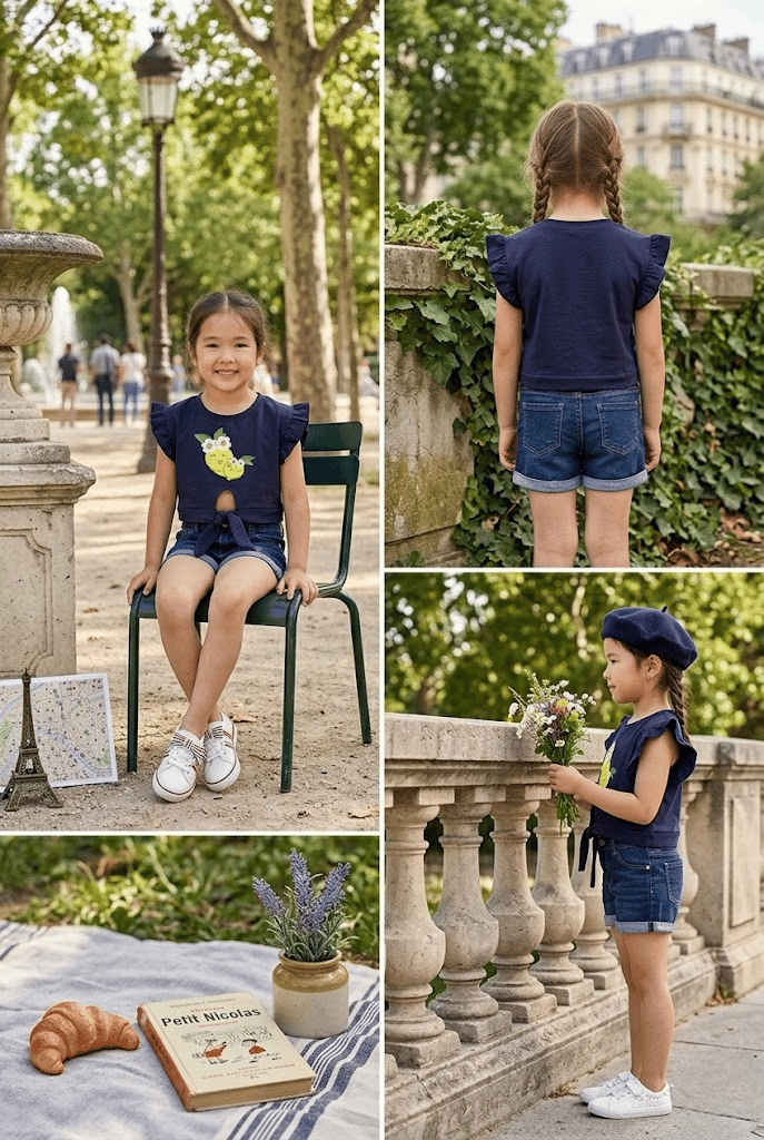 Süprem Bağlamalı Kız Tshirt