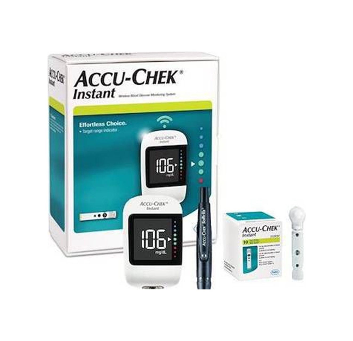 Accu-Chek Instant Şeker Ölçüm Cihazı + Ölçüm Çubuğu 50 Adet