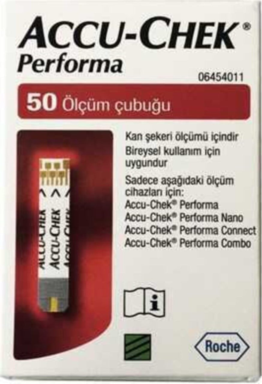Accu-Chek Performa Nano Strip Şeker Ölçüm Çubuğu 50'li