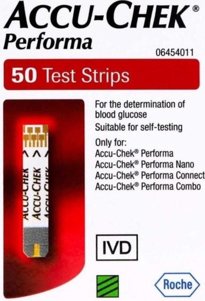 Accu-Chek Performa Nano Strip Şeker Ölçüm Çubuğu 50'li