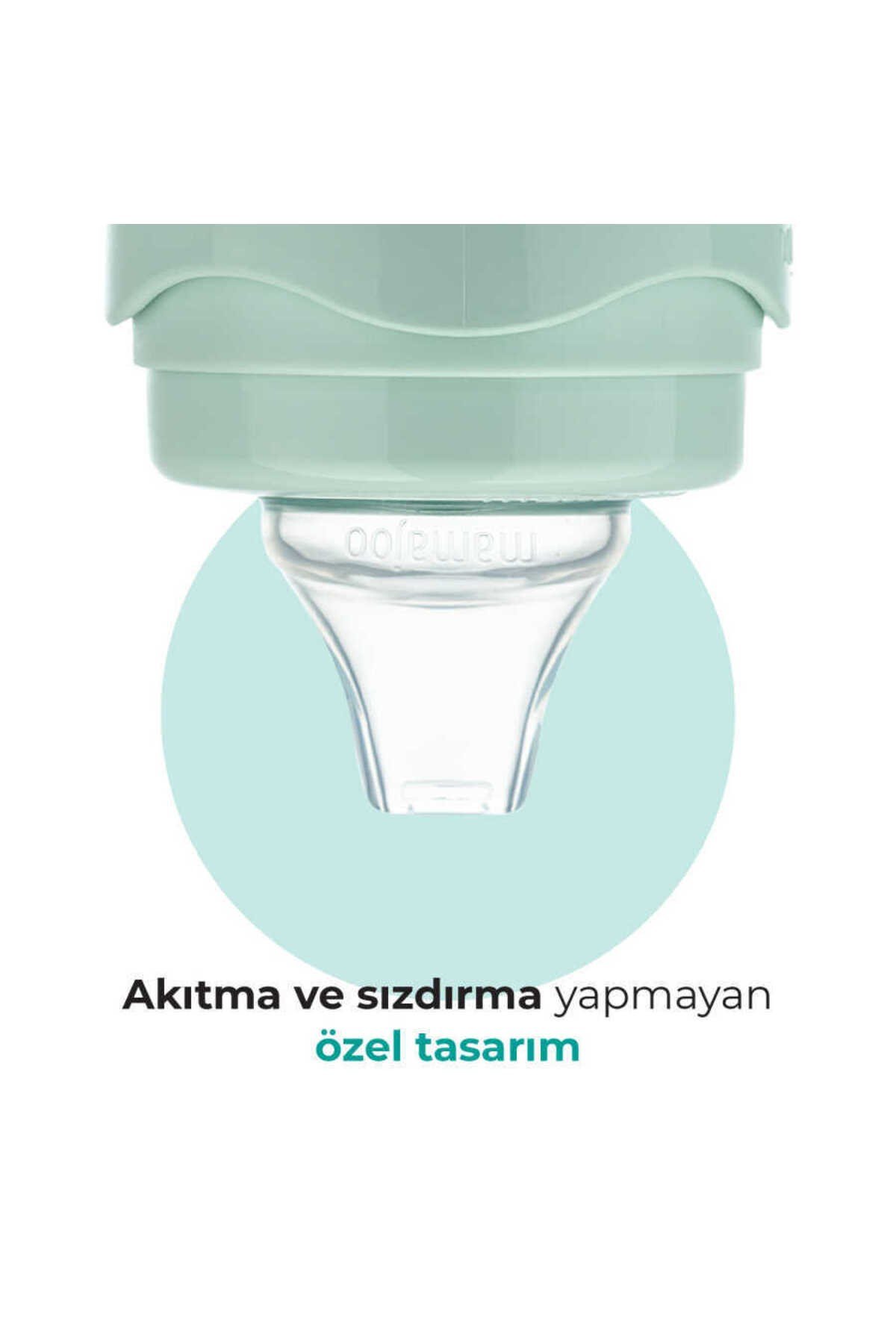 Antikolik Akıtmaz Alıştırma Bardağı 160 ml Powder Green, 6 Ay+