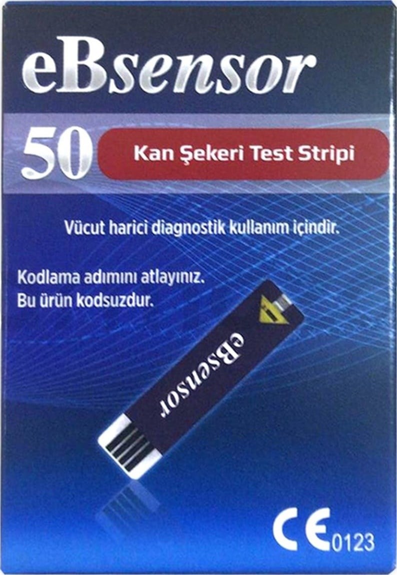Ebsensor Şeker Ölçüm Çubuğu 4 x 50 Strip