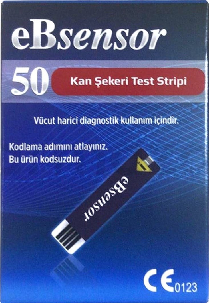eBsensor Seker Olçüm Çubuğu Strip 2 x 50