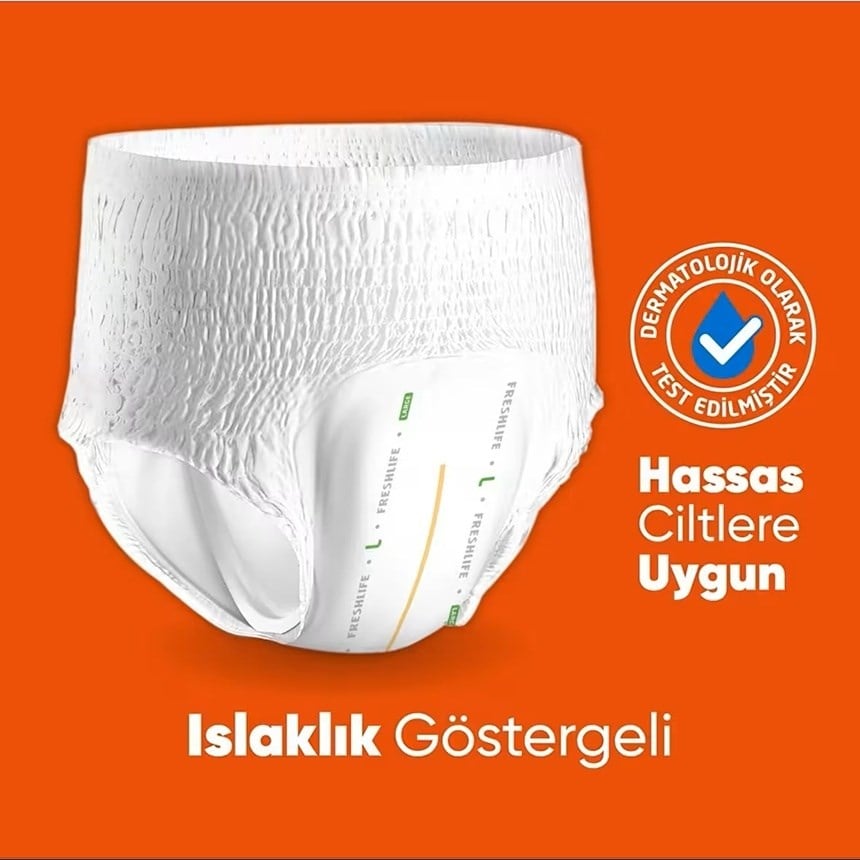 Freshlife Emici Külot Large Beden Büyük Boy Hasta Bezi 60 Adet 2x30 Paket L