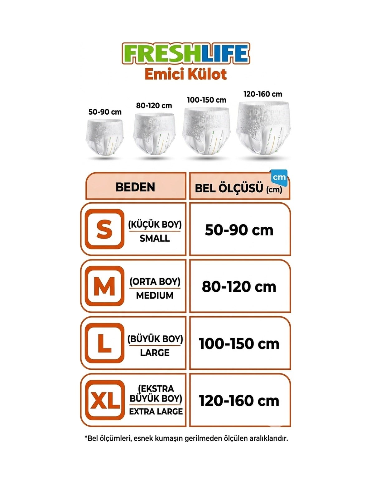Freshlife Emici Külot Large Beden Büyük Boy Hasta Bezi 60 Adet 2x30 Paket L