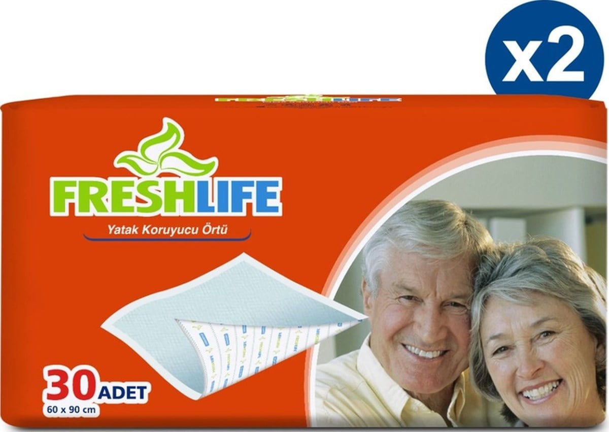 Freshlife Yatak Koruyucu Örtü 60 x 90 CM 2 x 30 Adet