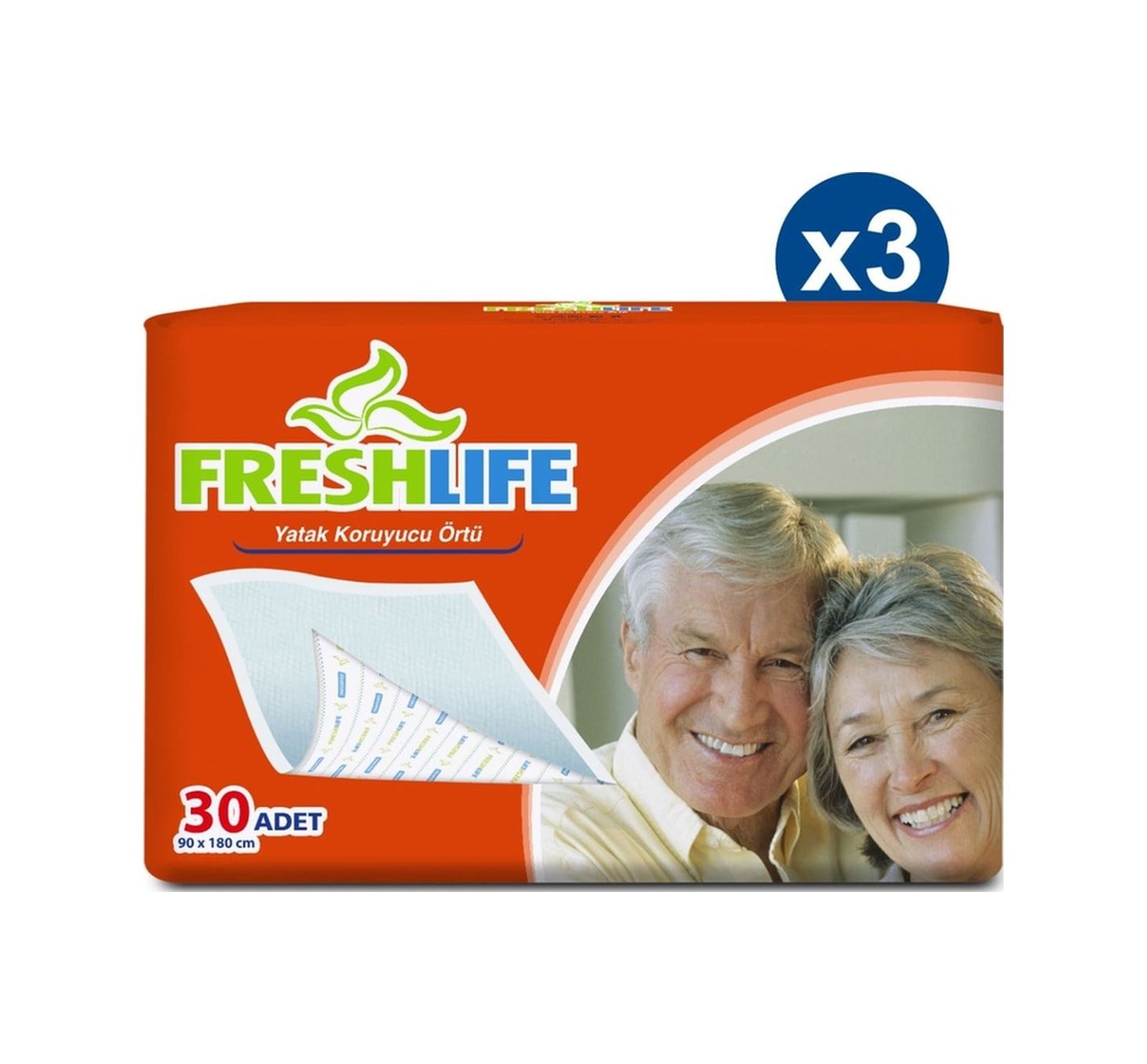 Freshlife Yatak Koruyucu Örtü 90 x 180 CM 3 x 30 Adet