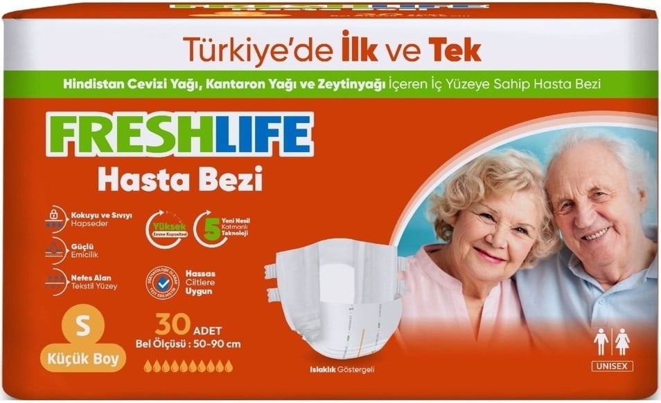 Freshlife Yetişkin Hasta Bezi Bel Bantlı S-küçük-small 120 Adet S