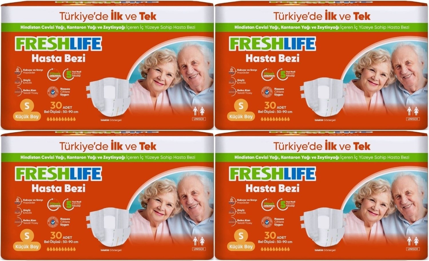 Freshlife Yetişkin Hasta Bezi Bel Bantlı S-küçük-small 120 Adet S