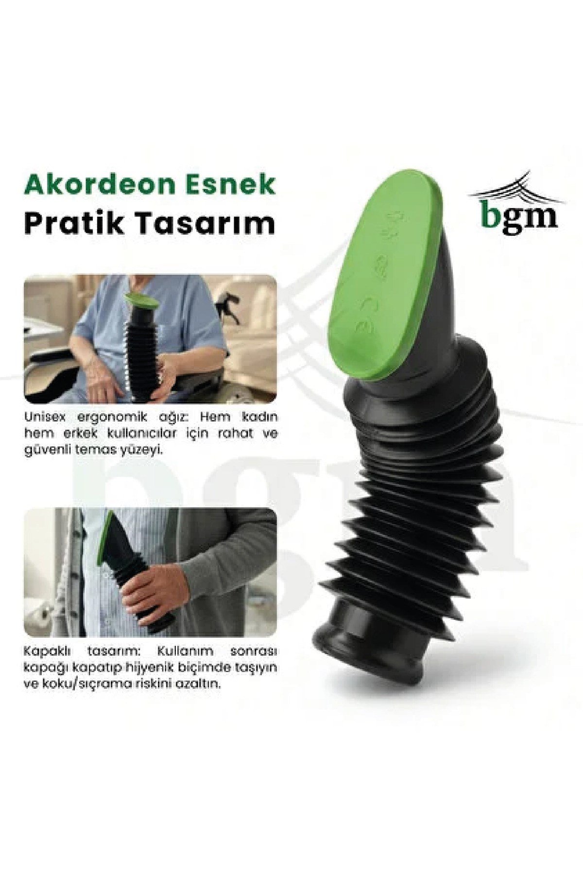 Hasta Idrar Ördeği Büzgülü Akordiyon Hasta Idrar Kabı