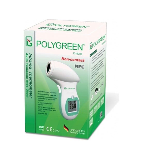 Polygreen KI-8280 Dijital Temassız Ateş Ölçer