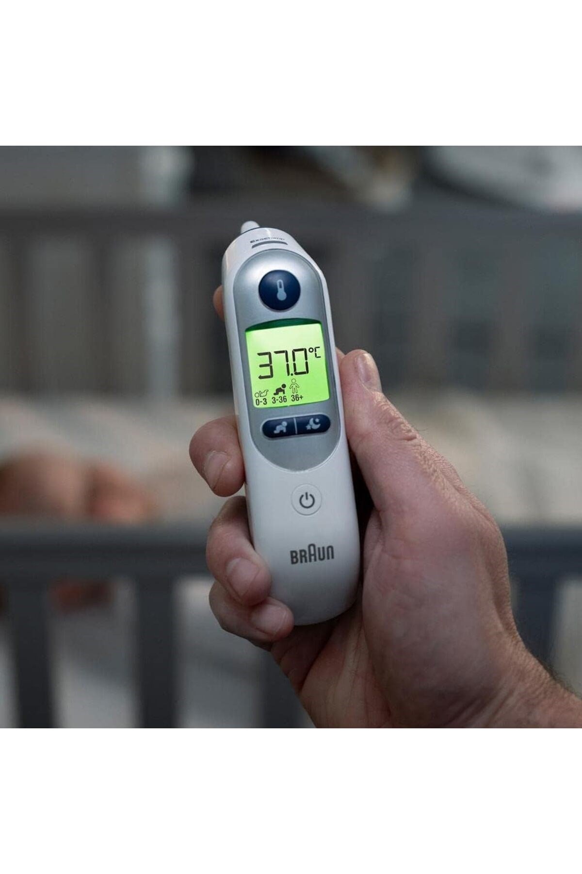 Thermoscan 7 Termometre - yaş hassasiyeti, gece modu, sessiz mod, 9 hafıza - IRT 6525 WH