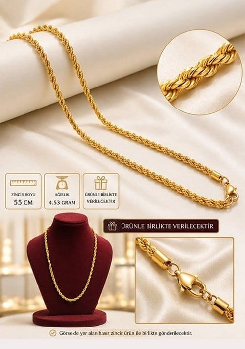 14 Ayar Altın Osmanlı Tuğralı Damla Model Dantel İşlemeli Zirkon Taşlı Premium Tasarım Kolye