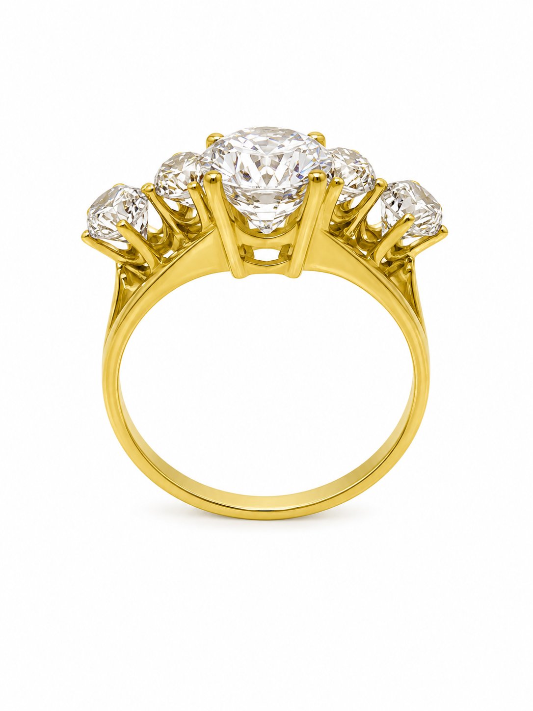 Yazıcılar 14 Ayar Altın Diamond Harmony Şık Tasarım Yüzük 3,60 GR ( 331)