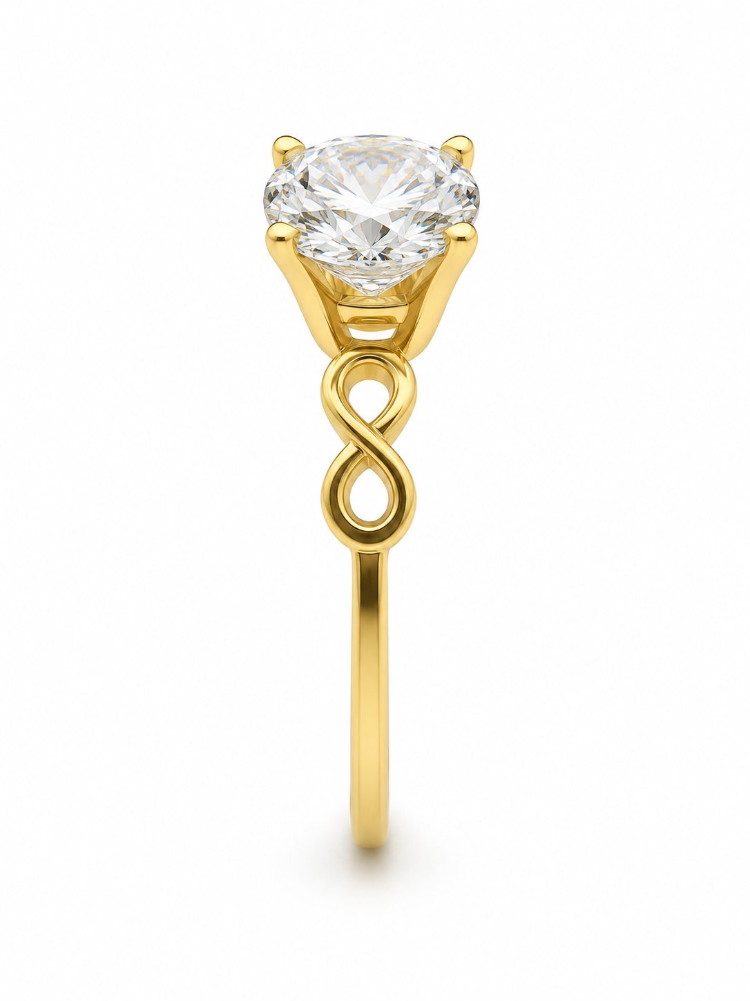 Yazıcılar 14 Ayar Altın Eterna Love Modern Tektaş Tasarım  1,14 GR  ( 990 )