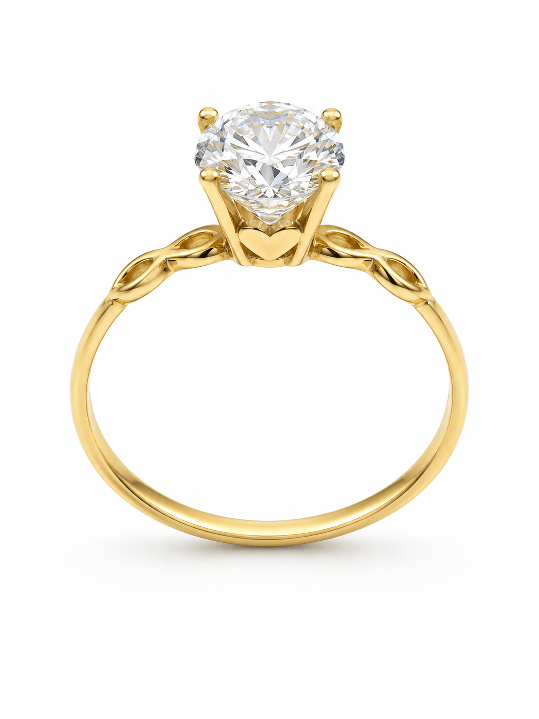 Yazıcılar 14 Ayar Altın Eterna Love Modern Tektaş Tasarım  1,14 GR  ( 990 )