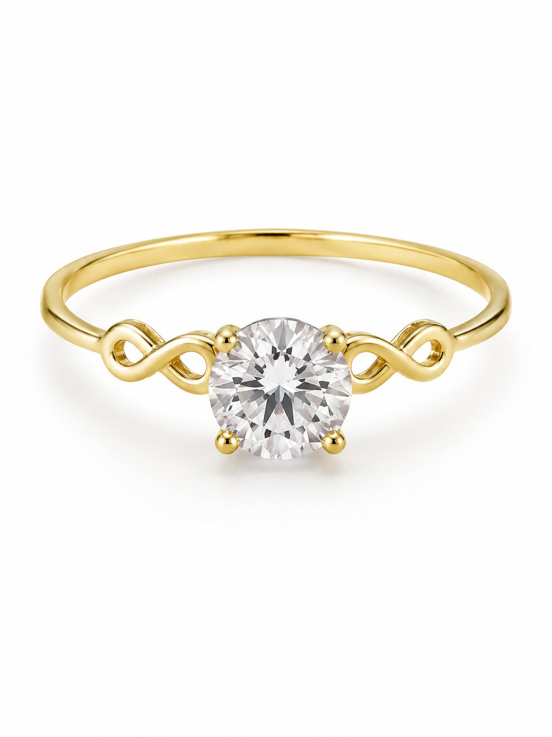 Yazıcılar 14 Ayar Altın Eterna Love Modern Tektaş Tasarım  1,14 GR  ( 990 )