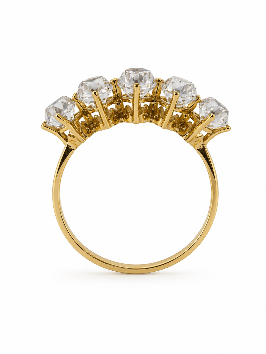 Yazıcılar 14 Ayar Altın Velarix Crown Beştaş Yüzük 2,15 GR  ( 354)