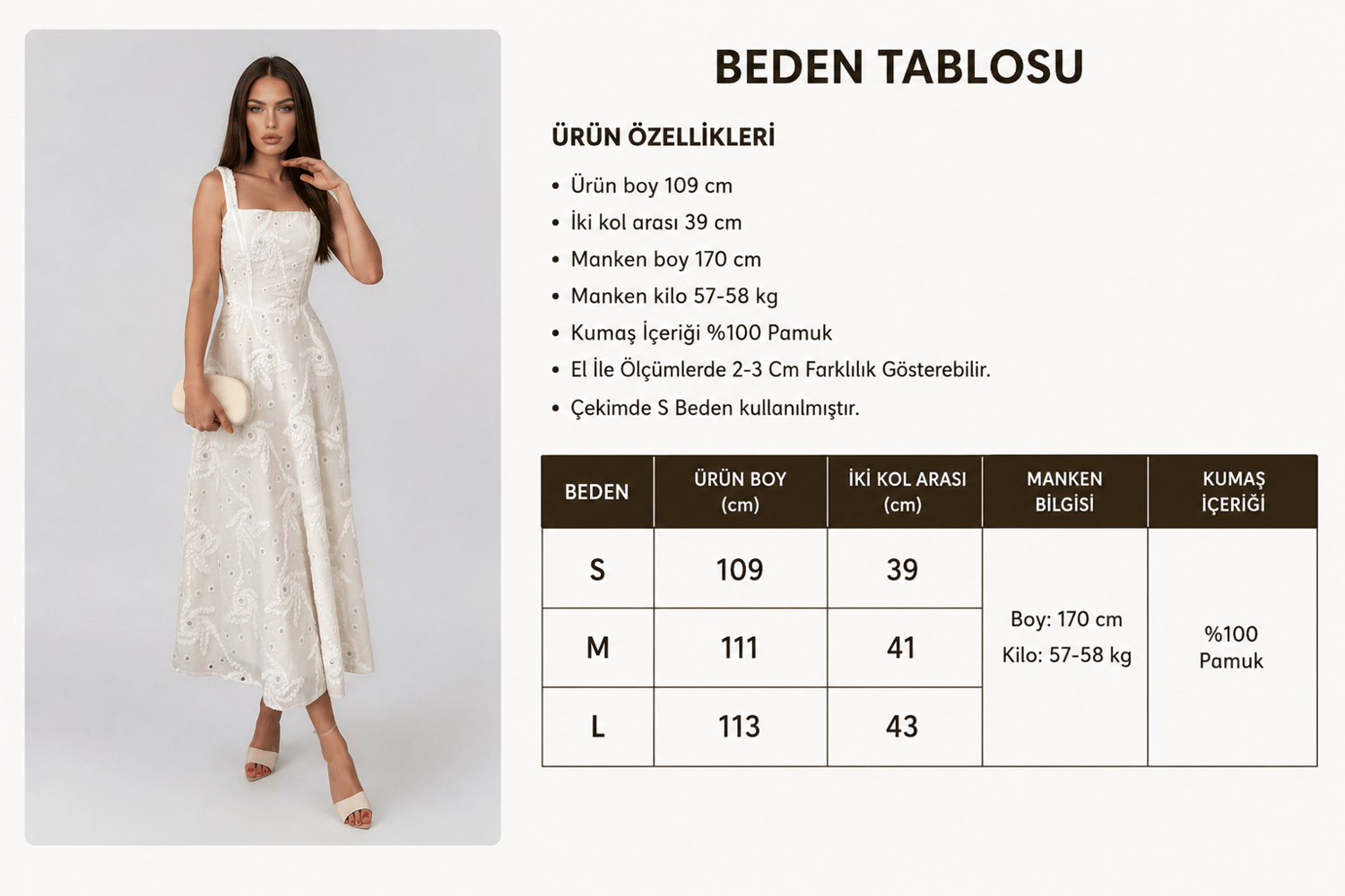 Beyaz Arkası Korse Detaylı Uzun Elbise